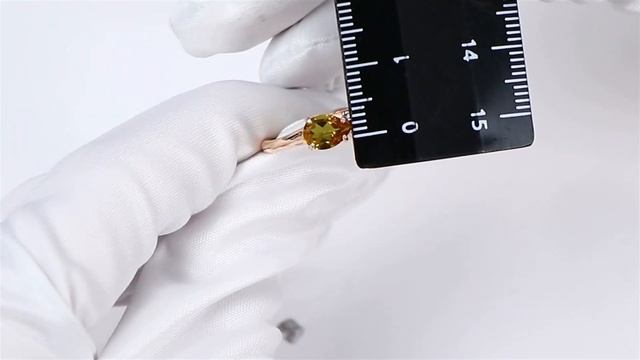 Кольцо из золочёного серебра AQUAMARINE с фианитом и султанитом А6904019А-п смотреть онлайн