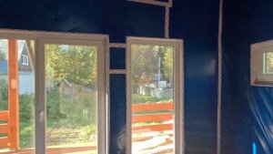 Барнхаус 8х11м с антресолью и террасой