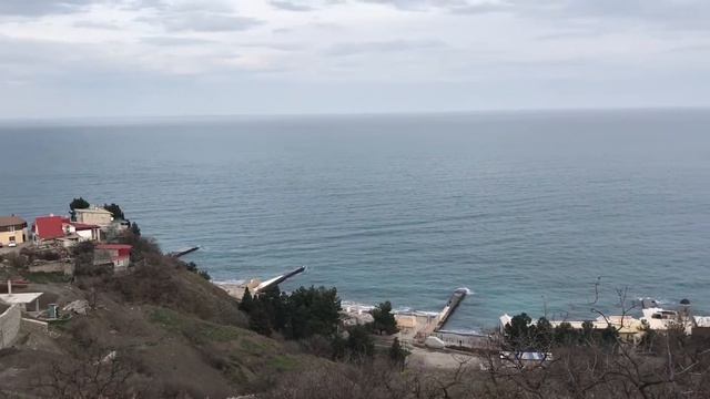 Вид с участка в Алуште