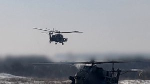 Вертолет Ми-28нм нанес ракетный удар по личного составу и бронетехнике ВСУ в курском приграничье