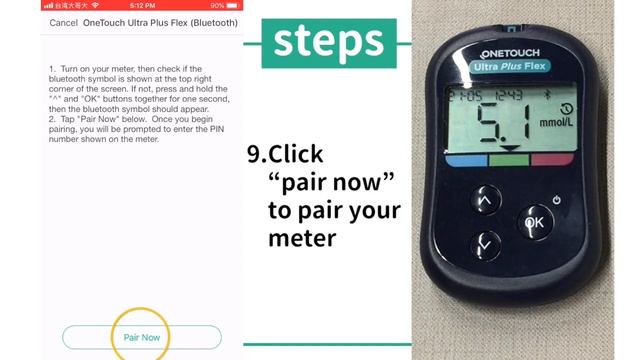 How to sync Health2Sync app with OneTouch Ultra Plus Flex смотреть онлайн