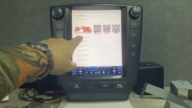 Магнитола для Lexus IS 2006-2012 в стиле Tesla смотреть онлайн