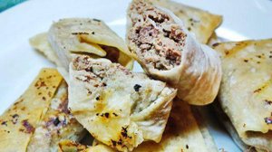 Пирожки с печенью из лаваша