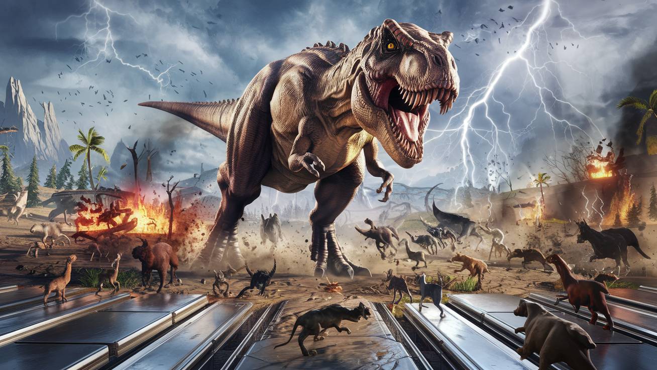 Вторая версия игры: Сможет ли этот динозавр победить всех противников? AnimalWarSimulator