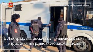 В Люберцах подмосковные полицейские выявили нарушения миграционного законодательства