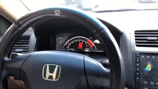 Цифровая LCD приборная панель для Honda Accord 7 2003-2007 смотреть онлайн