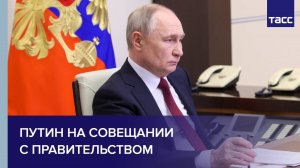 Путин на совещании с правительством