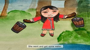 Nanai folk tale "Ayoga" in Nanai with English subtitles