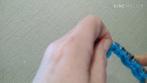 Открытый край вязания для дальнейшего сшивания/Набор открытых петель с помощью крючка и обрывка нит