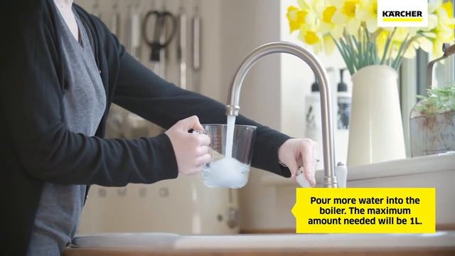 Karcher SC2 EasyFix - Ус дууссан тохиолдолд усны савыг хэрхэн дахин дүүргэх вэ?