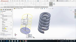 # helix or spiral 3D solid works | By - Krishna