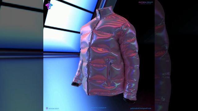 Puffer Jacket walk created using CLO 3D смотреть онлайн