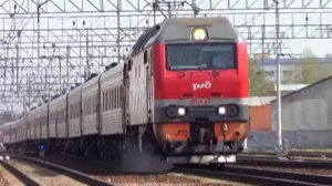 "Дневной!" ЭП2К-241 с пассажирским поездом №255 "Чебоксары - Санкт Петербург"