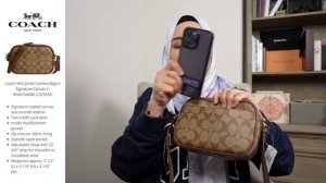 Episode 100: Coach Mini Jamie Camera Bag In Signature Canvas | Bestseller for Coach Crossbody