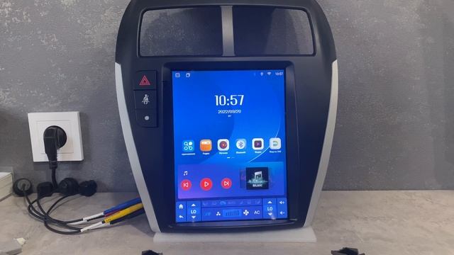 Магнитола в стиле Tesla (Тесла) для Mitsubishi ASX смотреть онлайн