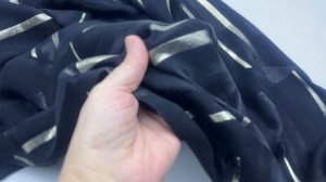 Шёлк  чёрного цвета с люрексом 46594