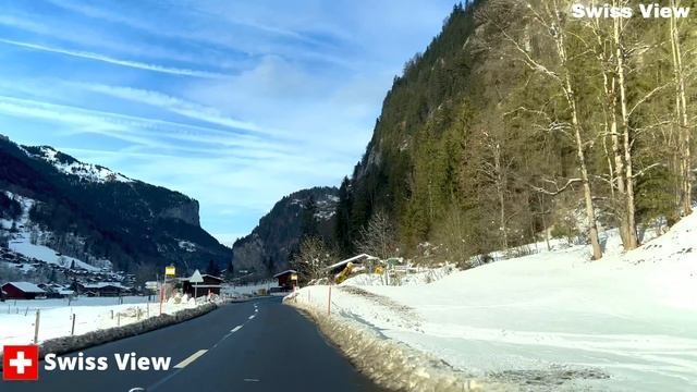 🇨🇭От швейцарской деревни Штехельберг до Лаутербруннена - Поездка в зимнюю страну чудес Швейцарию !