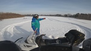 Выгул снегохода Тайга