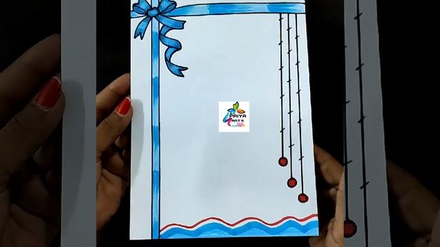 10 flower border designs | simple border designs | project file decoration ideas | assignment|short смотреть онлайн