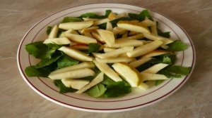 Салат с печенью трески