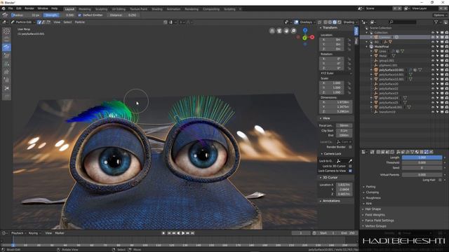 Blender 2.8 Grooming (Fur/Hair) смотреть онлайн
