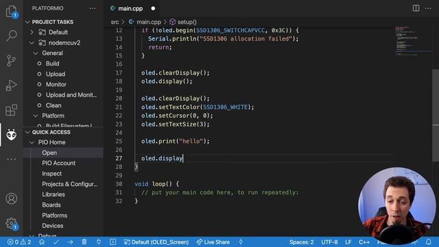 I2C OLED Display with ESP8266 - Day 44 of #100DaysOfCode in IoT смотреть онлайн