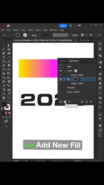 Text Gradient Effect In Adobe Illustrator