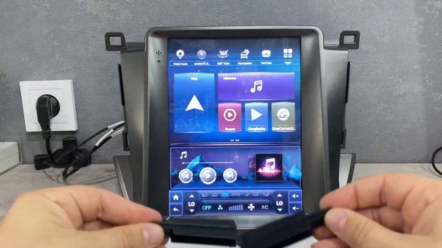 Магнитола в стиле Tesla (Тесла) для Toyota RAV4 (CA40) (2013-2019) смотреть онлайн