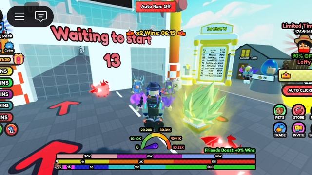 играю в симулятор гонок в Roblox