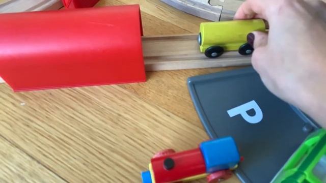 Janod wooden safari animals and Brio Smart tech train wooden set I wooden train set I vilcieniņš