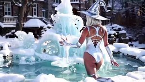 Красивые ведьмочки и Рождество.