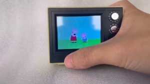 Retro Mini TV Television Watch Dollhouse Scene Model Miniature Toys Kitchen Furniture Playable vide