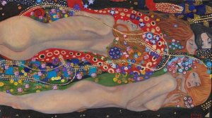 Water Serpents II  (Painting by Gustav Klimt)