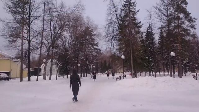Прогулка в центральном парке Новосибирска