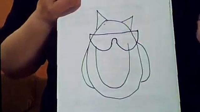 "Рисуем сову в очках" смотреть онлайн