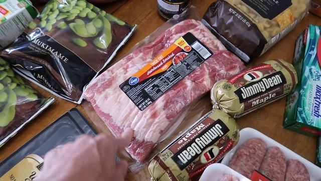 $150 LARGE FAMILY GROCERY HAUL | SHOP WITH ME ON A BUDGET смотреть онлайн
