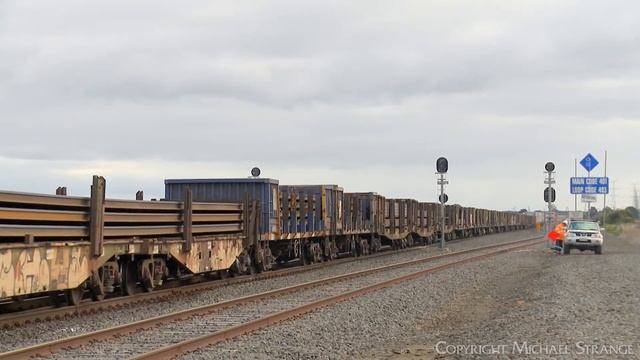 4PM4 Pacific National Steel Train With Bluescope Containers (3/7/2022) - PoathTV Australian Railway смотреть онлайн