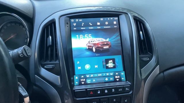 Обзор в машине магнитолы для Opel Astra J смотреть онлайн