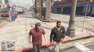 GTA V Франклин убил Майкла в обычном режиме. ШОК