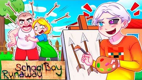 Майнкрафт но Я ЗАТРОЛЛИЛ ЗЛЫХ РОДИТЕЛЕЙ Сломанным Модом на РИСОВАНИЕ в SCHOOLBOY RUNAWAY! смотреть онлайн