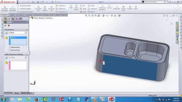 Solidworks tutorial #38 Vẽ chậu lavabo inox [Washbasin]
