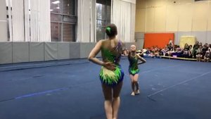 Показательно выступление на звание "Кандидата в мастера спорта" по спортивной акробатике!