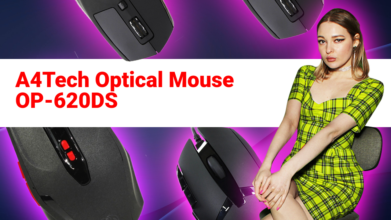 НИКС Компьютерный Супермаркет: видео про Проводная Мышь A4Tech Optical Mouse OP-620DS Черный