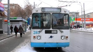 Троллейбус Екатеринбурга ЗиУ-682Г-016 (012) борт. №385 маршрут №33 на остановке "Восстания"