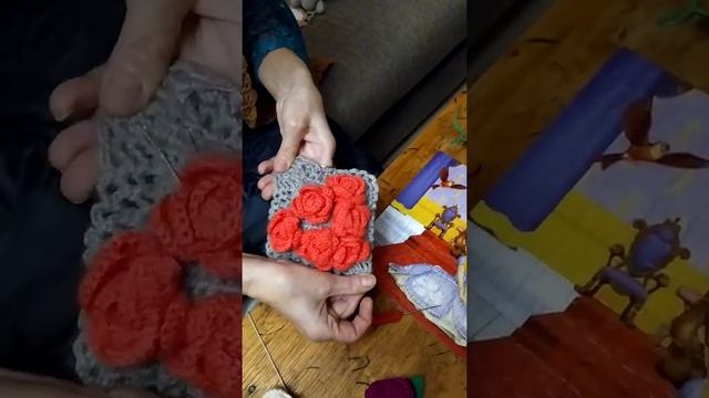 Технология вязания роз смотреть онлайн