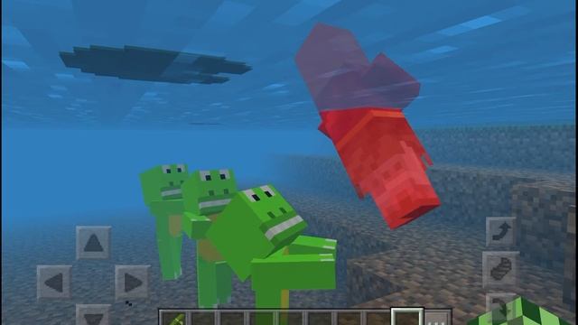 Alligator will eats Villager but it takes slower in Minecraft PE смотреть онлайн