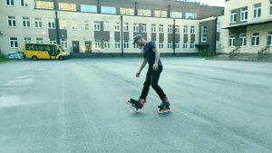 Как научиться делать разворот "циркуль" на роликах?