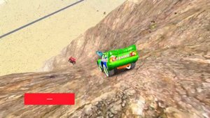 GTA 4 Lightning McQueen Dinoco Cars Cliff Drop Testing Ep. 4 - Disney Color Cars Game