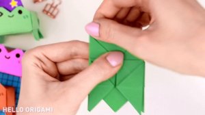 Оригами Прыгающая Лягушка из бумаги | Игрушка Антистресс | Origami Paper Jumping Frog
