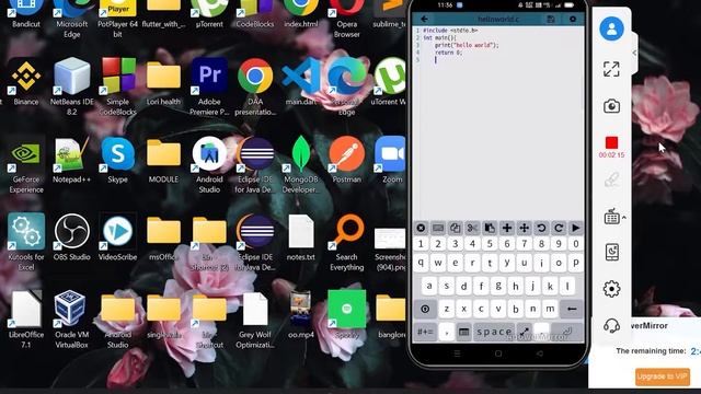 writing the code in your mobile app || मोबाईल  से कोडिंग सीखे 💫💫 #coding #mobile